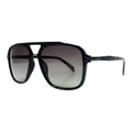 The ‘Commander’ Aviator Sunglasses | Black / Gradient Smoke