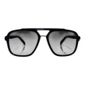 The ‘Commander’ Aviator Sunglasses | Black / Gradient Smoke
