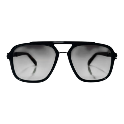 The ‘Commander’ Aviator Sunglasses | Black / Gradient Smoke