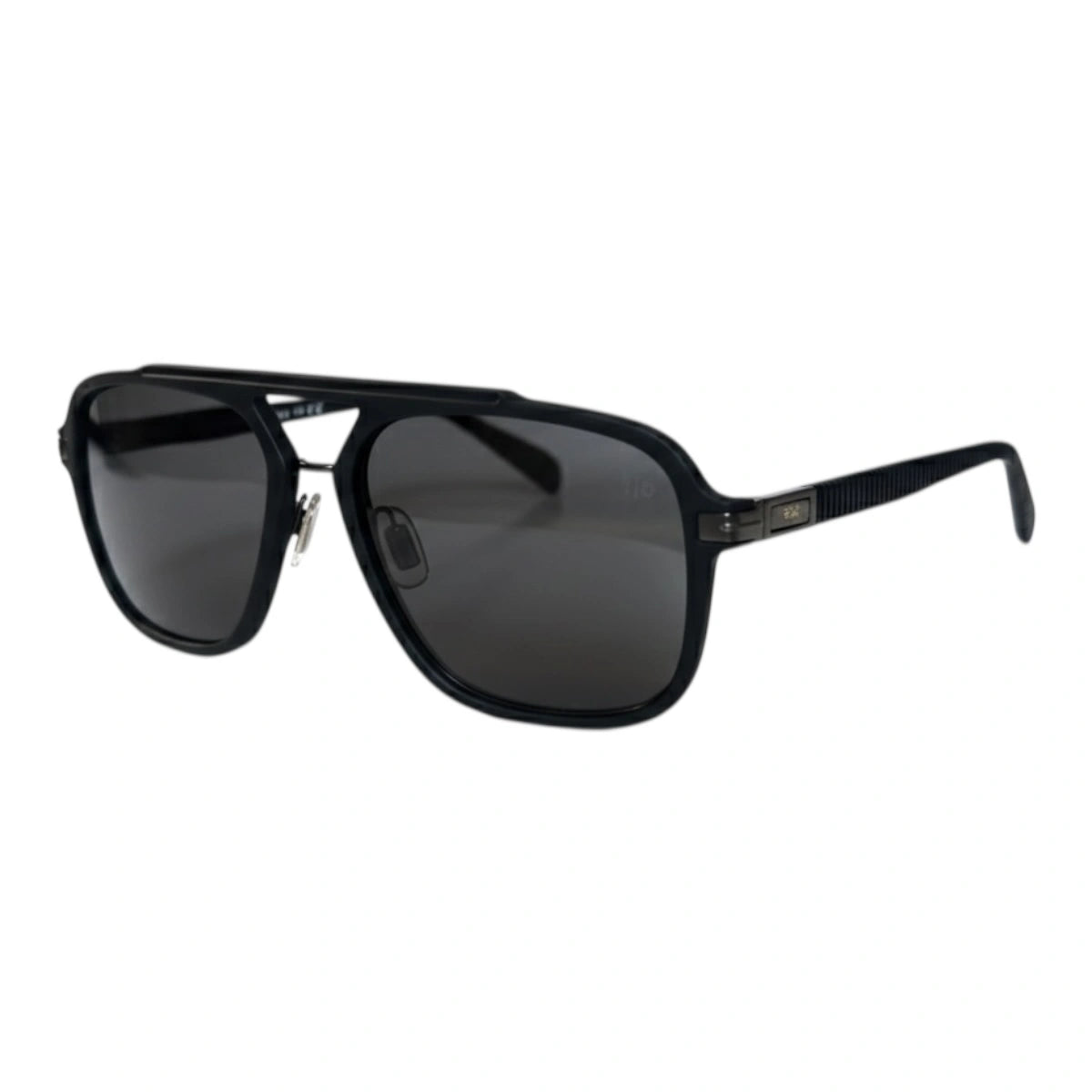 The ‘Commander’ Aviator Sunglasses | Matte Black / Solid Grey