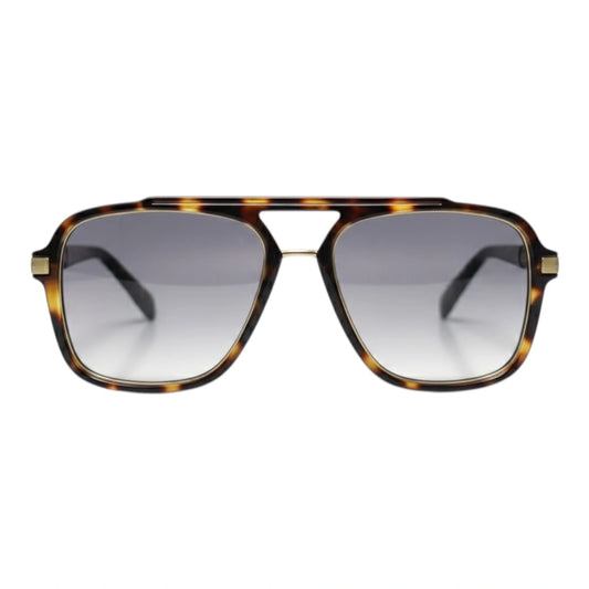 The ‘Commander’ Aviator Sunglasses | Classic Tortoise / Gradient Grey