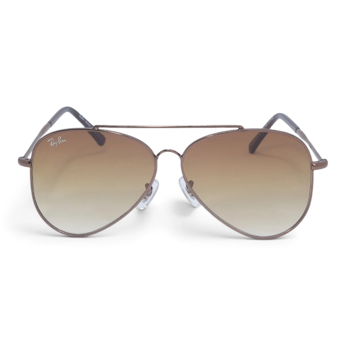 U&EYE The Darian classic aviator sunglasses in Bronze / Brown-Gold Gradient — front view