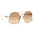 The ‘Solene’ Oversized Square Sunglasses | Champagne Gold