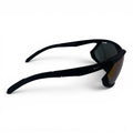 The ‘Glide’ Sport Shield Sunglasses | Black Blue Purple Mirror