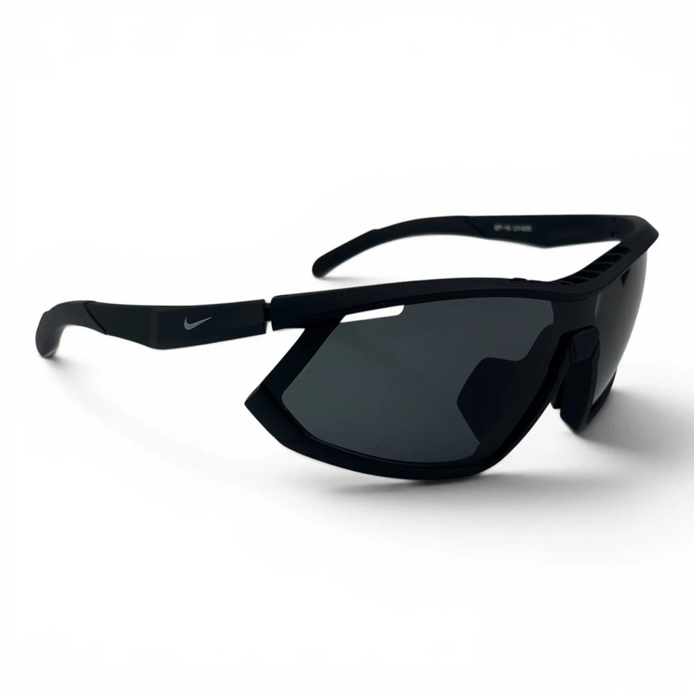 The ‘Glide’ Sport Shield Sunglasses | Black Smoke