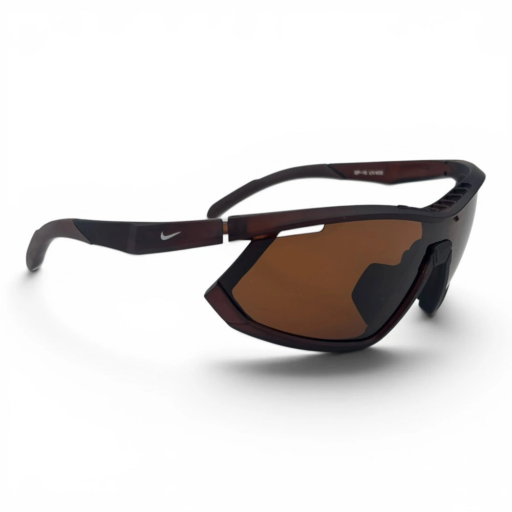 The ‘Glide’ Sport Shield Sunglasses | Brown Brown