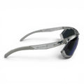 The ‘Glide’ Sport Shield Sunglasses | Clear Blue Mirror