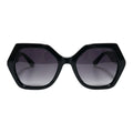 The ‘Icon’ Geometric Sunglasses | Black / Gradient Black