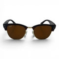 The ‘Kellan’ Browline Square Sunglasses | Black Brown