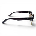 The ‘Kellan’ Browline Square Sunglasses | Black Brown