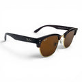 The ‘Kellan’ Browline Square Sunglasses | Black Brown