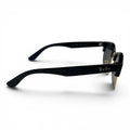 The ‘Kellan’ Browline Square Sunglasses | Black Dark Gray
