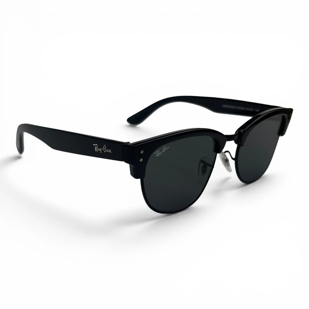 The ‘Kellan’ Browline Square Sunglasses | Black Smoke