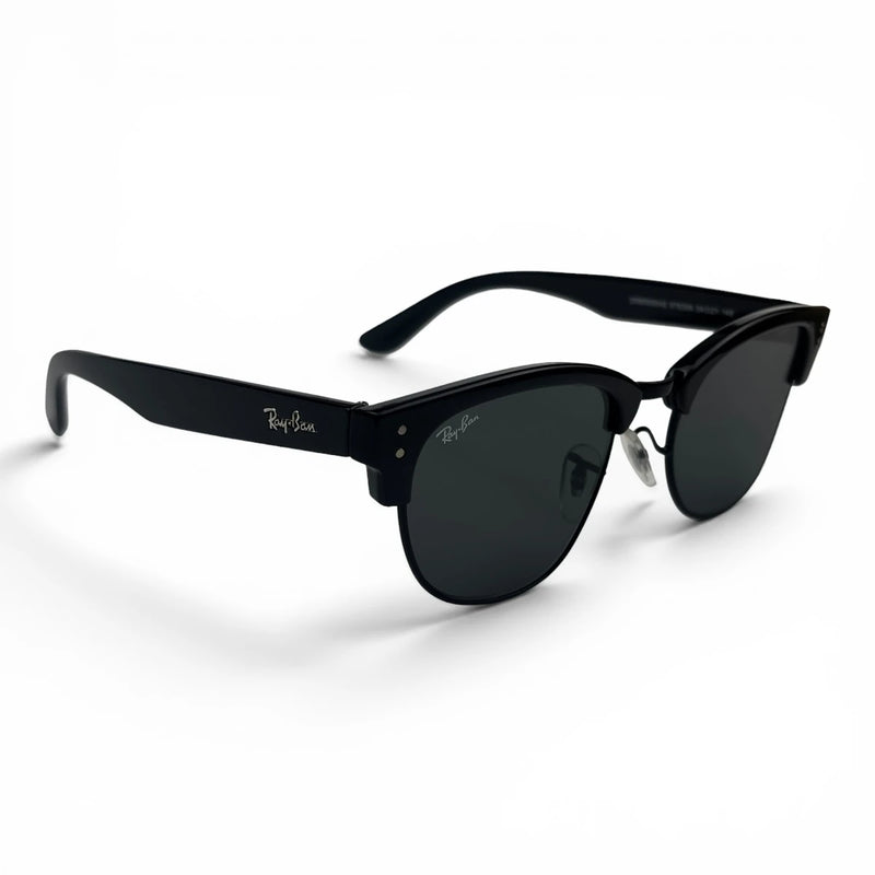 The ‘Kellan’ Browline Square Sunglasses | Black Smoke