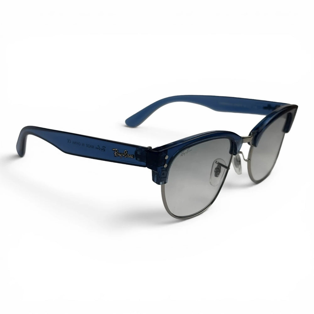 The ‘Kellan’ Browline Square Sunglasses | Blue Gray Gradient