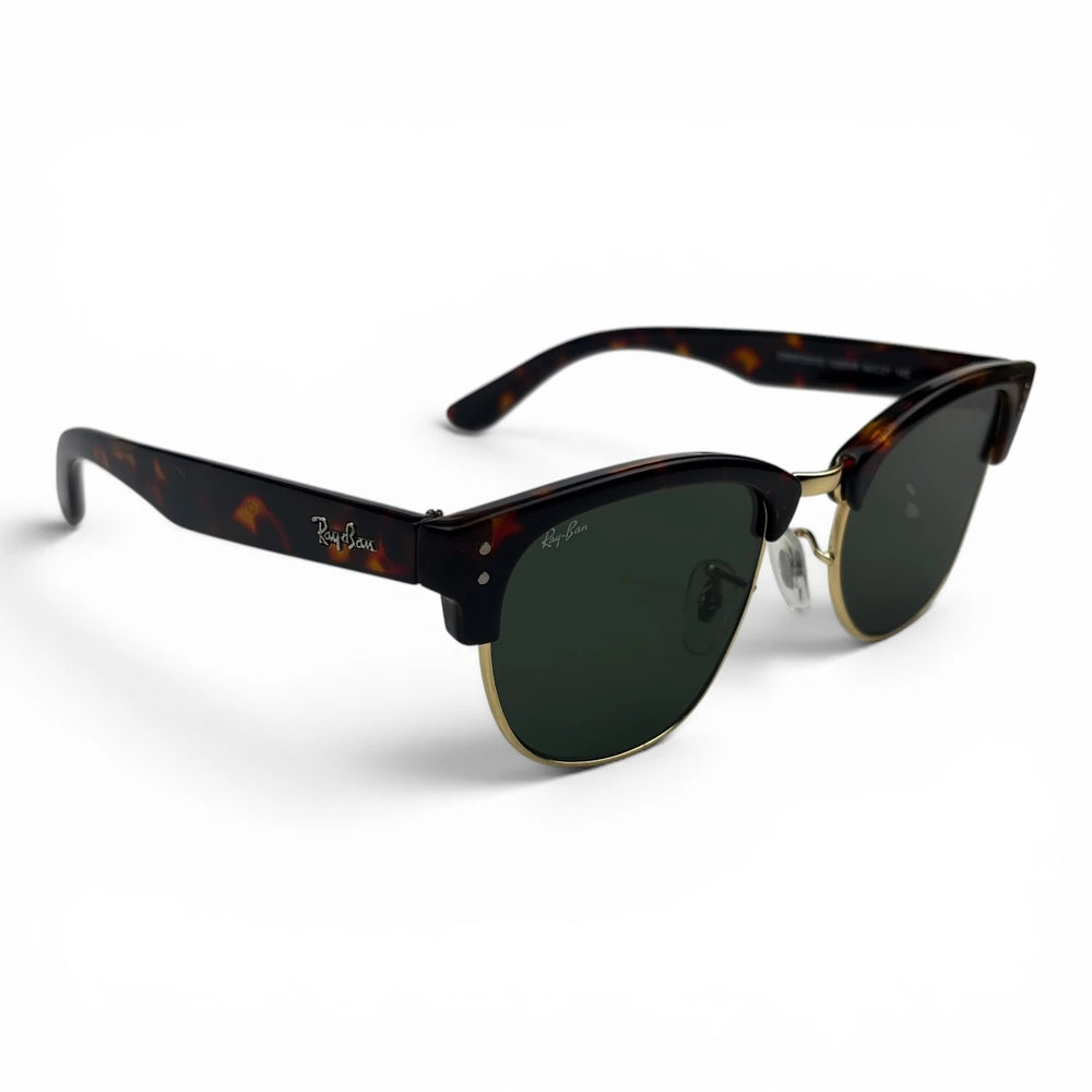 The ‘Kellan’ Browline Square Sunglasses | Tortoise Green