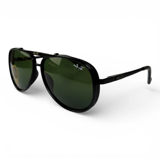 The ‘Legacy’ Glass Aviator | Jet Green | UV400