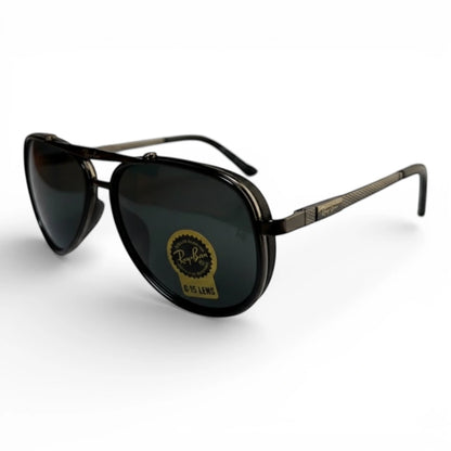 The ‘Legacy’ Glass Aviator | Obsidian Black | UV400