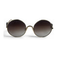 The ‘Liora’ Round Sunglasses | Gold Brown