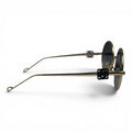 The ‘Liora’ Round Sunglasses | Gold Dark Gray