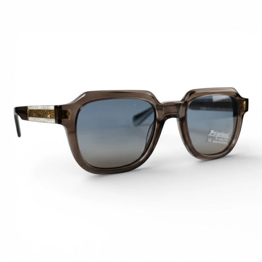 The ‘Magnus’ Rectangle Sunglasses | Smoke Grey | Polarized