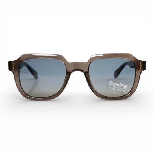 The ‘Magnus’ Rectangle Sunglasses | Smoke Grey | Polarized