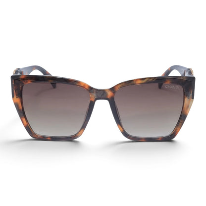 U&EYE The Marais cat-eye sunglasses in Classic Tortoise / Brown Gradient — front view