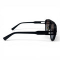 The ‘Marlow’ Double-Bridge Square Sunglasses | Black Brown