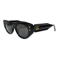 The ‘Muse’ Geometric Sunglasses | Black / Black