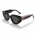 The ‘Muse’ Geometric Sunglasses | Black & Pink