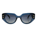 The ‘Muse’ Geometric Sunglasses | Crystal Blue & Tortoise