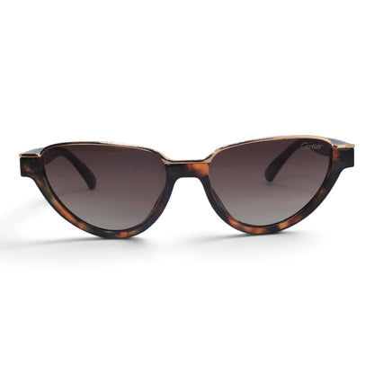 U&EYE The Noemi cat-eye sunglasses in Classic Tortoise / Brown Gradient — front view