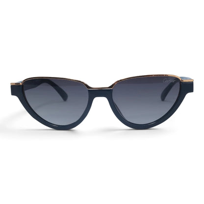 U&EYE The Noemi cat-eye sunglasses in Teal / Blue-Gray Gradient — front view