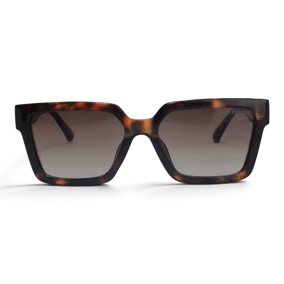 U&EYE The Odette cat-eye square sunglasses in Classic Tortoise / Brown Gradient — front view