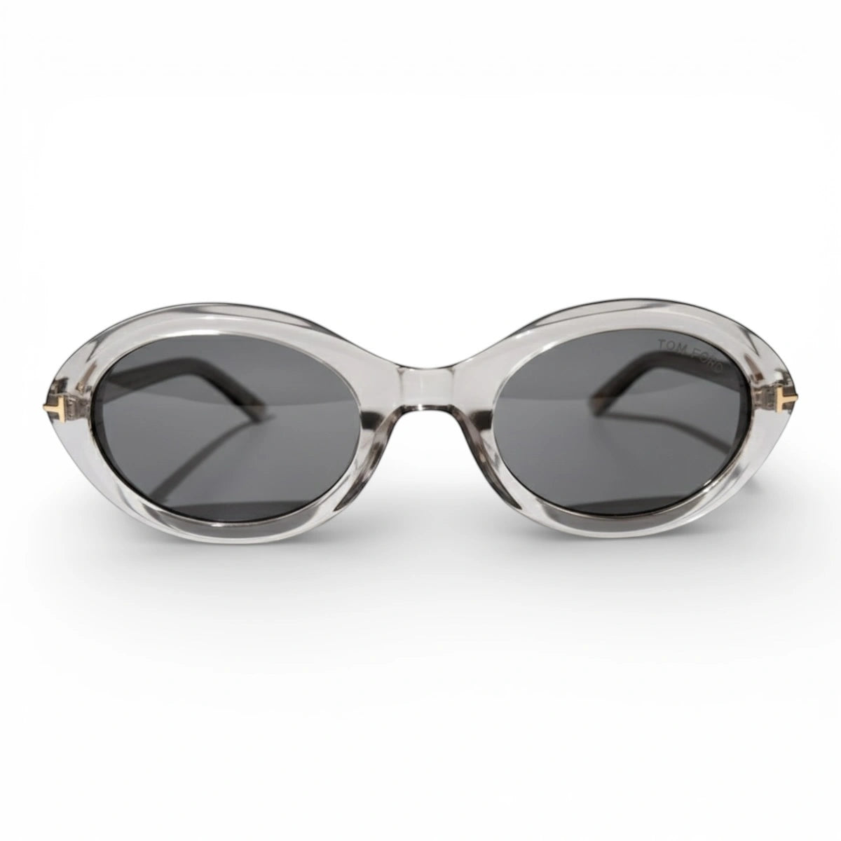 The ‘Orbit’ Oval Sunglasses | Crystal Grey