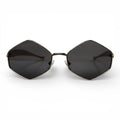 The ‘Prism’ Hexagonal Sunglasses | Smoke / Silver