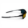 The ‘Pulse’ Sport Rectangle Sunglasses | Black Red Yellow Mirror