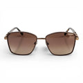 The ‘Regent’ Geometric Sunglasses | Textured Bronze / Gradient Brown