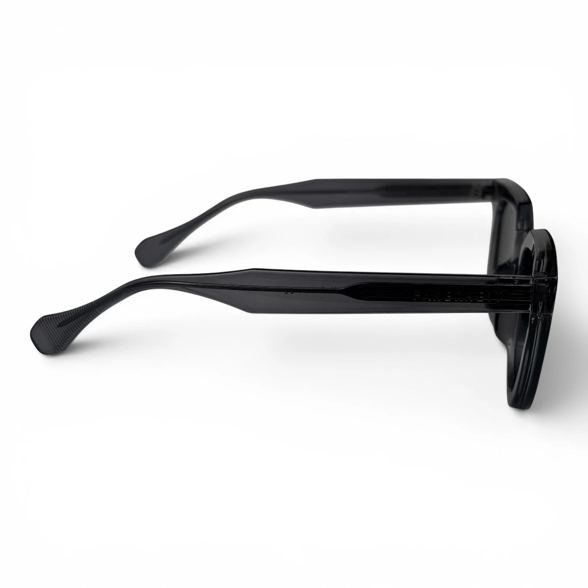 The Roux Chunky Square sunglasses in Gray with Smoke Gradient lenses, straight front view