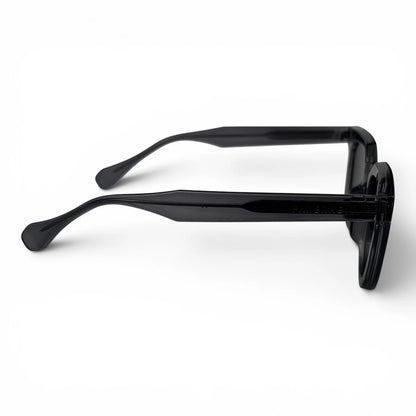 The Roux Chunky Square sunglasses in Gray with Smoke Gradient lenses, straight front view