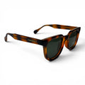 The ‘Roux’ Chunky Square Sunglasses | Tortoise Green