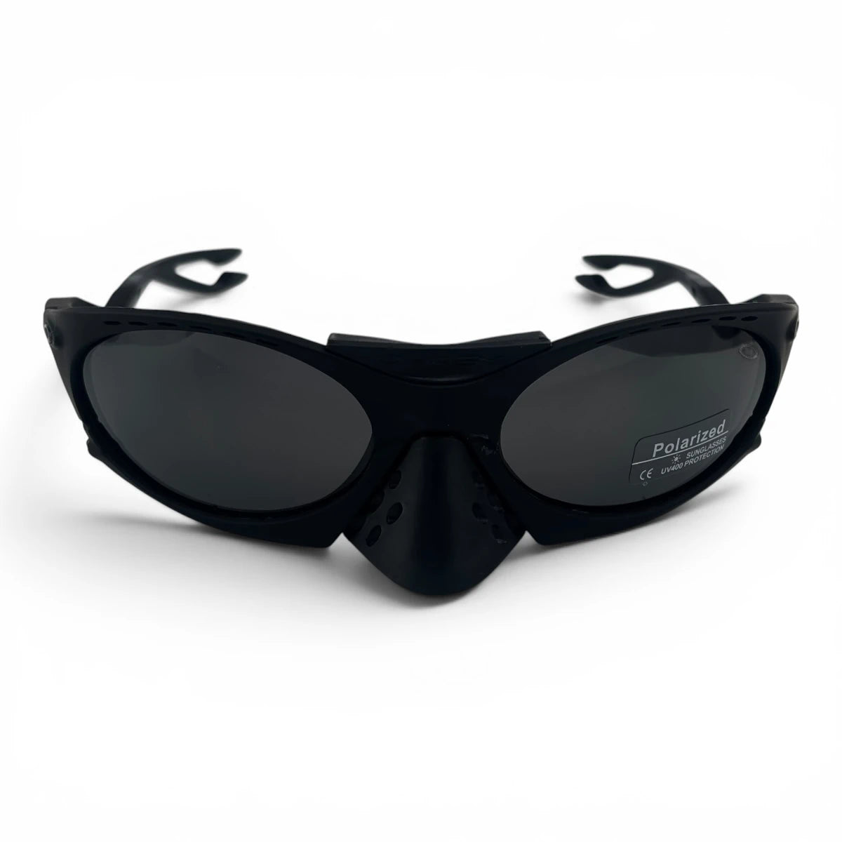 The Rush Sport Wrap sunglasses in Black with Smoke lenses, view 5