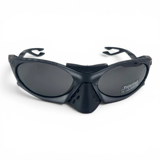The Rush Sport Wrap sunglasses in Gray with Smoke lenses, view 5