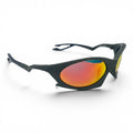The ‘Rush’ Sport Wrap Sunglasses | Green Red Yellow Mirror