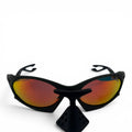 The ‘Rush’ Sport Wrap Sunglasses | Green Red Yellow Mirror
