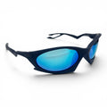 The ‘Rush’ Sport Wrap Sunglasses | Navy Blue Mirror