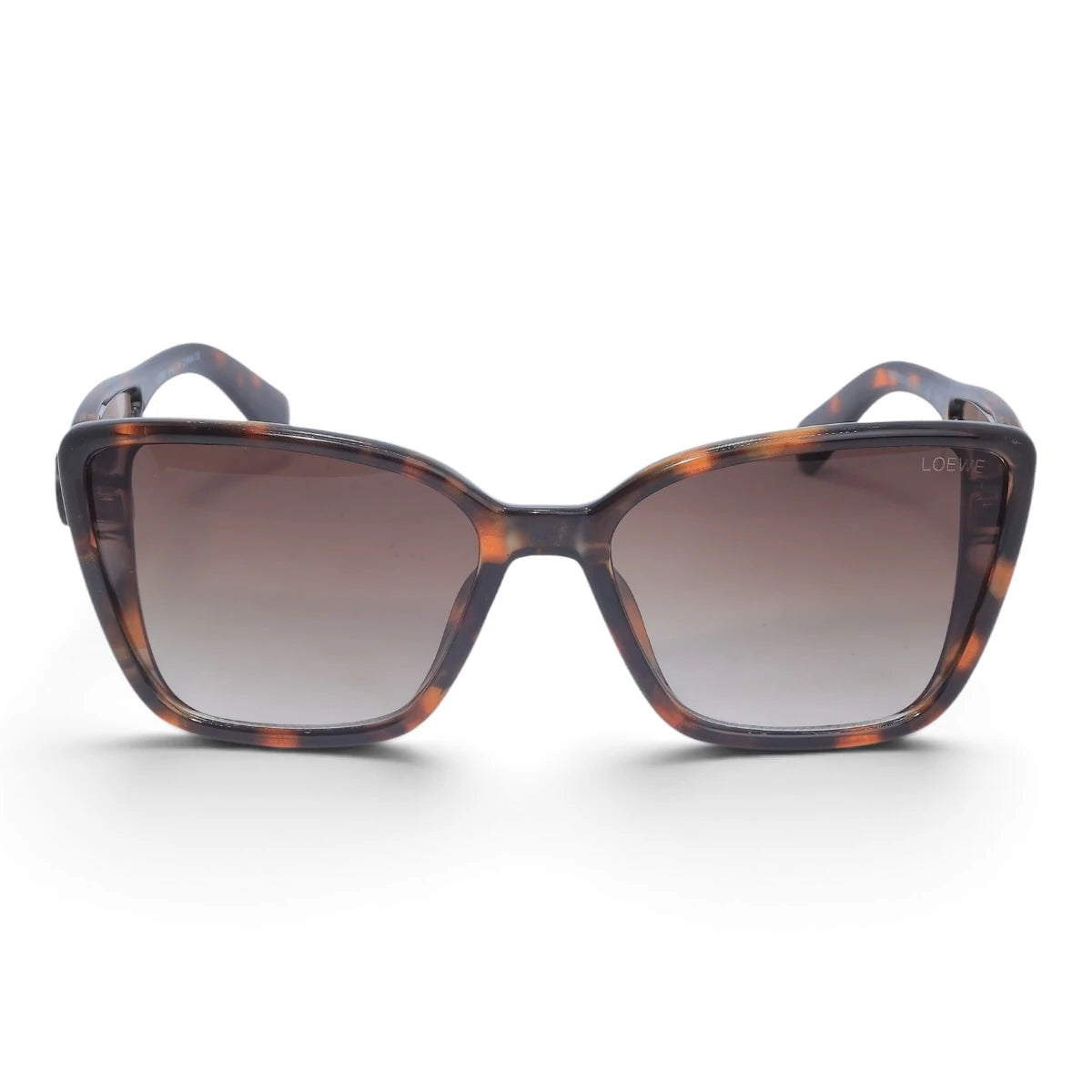 U&EYE The Selene cat-eye square sunglasses in Classic Tortoise / Brown Gradient — front view