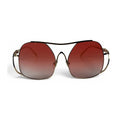 The ‘Solene’ Oversized Square Sunglasses | Gold Rose