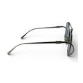The ‘Solene’ Oversized Square Sunglasses | Silver Light Blue