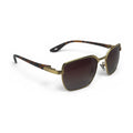 The ‘Vector’ Rectangle Sunglasses | Gold Tortoise Brown
